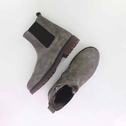 BOTTINE FOURREE GREY