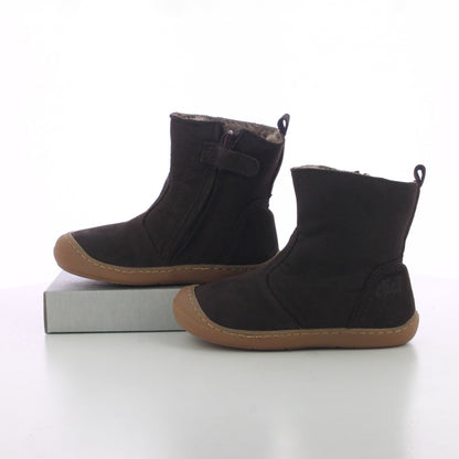 BOTTINE FOURREE NUBUCK TESTA DE MORO